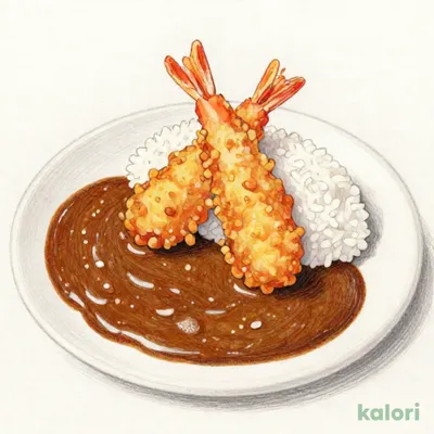 【マイカレーソース】エビフライカレー