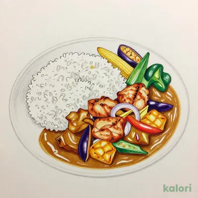 【オリジナルソース】彩り野菜チキンカレー