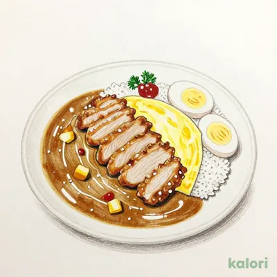 My Curry Sauce Pork Cutlet Omelette Curry