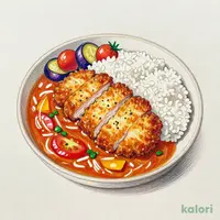 ロースかつトマトカレー