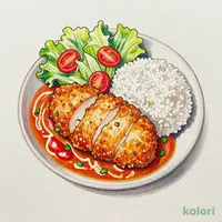冷製チキンかつトマトカレー