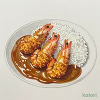 【マイカレーソース】エビフライカレー（３本）