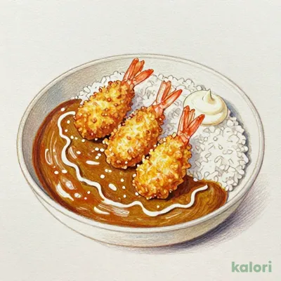 【マイカレーソース】タルタルエビフライカレー（３本）