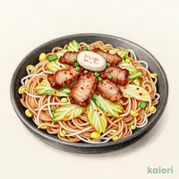 鉄板ホルモン焼きちゃんめん