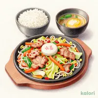 鉄板ホルモン野菜炒め（単品）