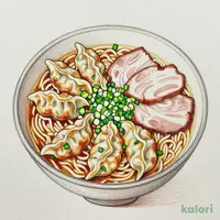 ねぎたっぷりラーメン餃子セット