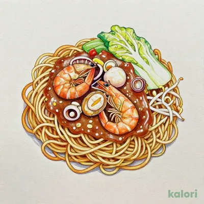 Sara Udon (Crispy Noodles with Starchy Sauce)