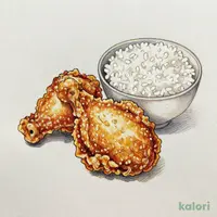 唐揚げ2個+ごはんセット