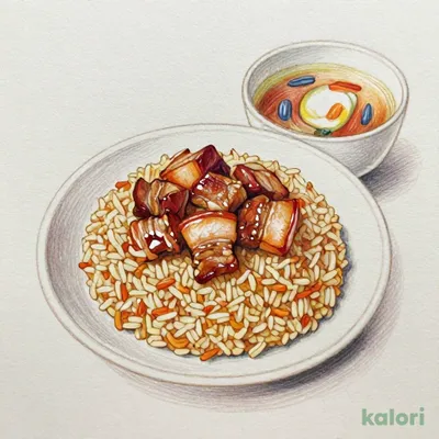 柔らか角煮の肉チャーハン（単品/スープ付き）