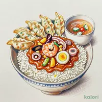 海鮮五目中華丼餃子セット
