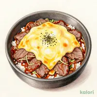 とろ～りチーズ牛とじ丼 (並盛)