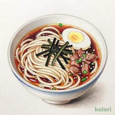 月見温たま旨辛牛肉つけうどん (並盛)