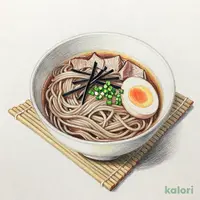 月見温たま旨辛牛肉つけそば