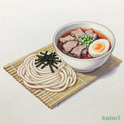 月見温たま牛肉つけうどん (並盛)