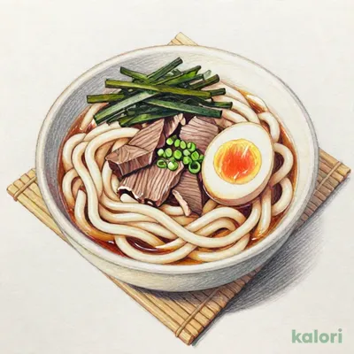 月見温たま牛肉つけうどん (大盛)