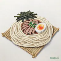 月見温たま牛肉つけうどん (特盛)