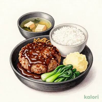和風デミハンバーグ定食 (並盛)