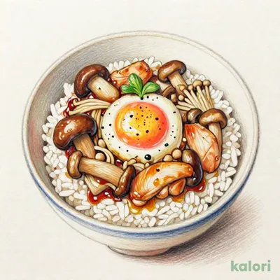温たまきのこ親子丼 (特盛)