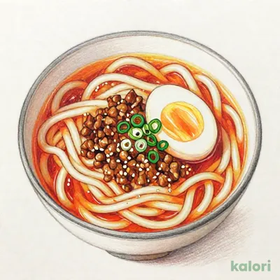 温たま担々うどん (並盛)