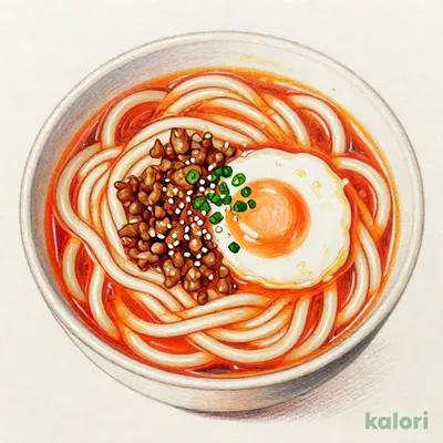 温たま担々うどん (小盛)