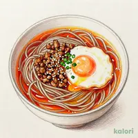 温たま担々そば (並盛)