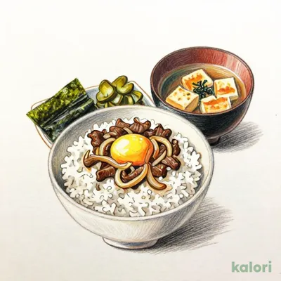 こだわり卵の牛小鉢朝食