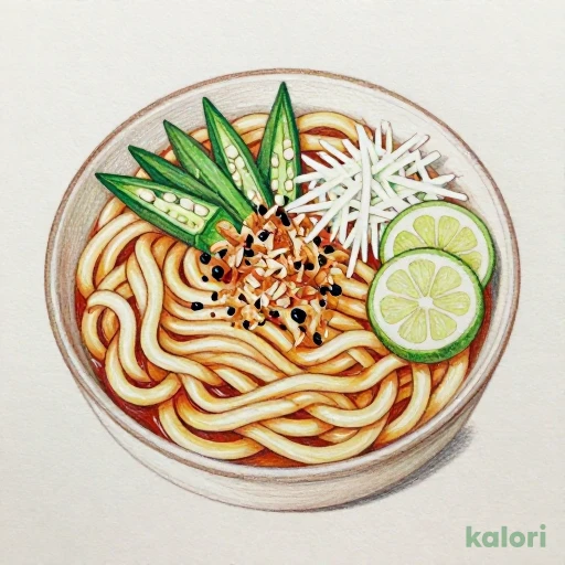 かつお節オクラすだちおろしうどん (大盛) 463kcal Calories