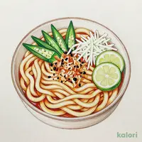 かつお節オクラすだちおろしうどん (小盛)