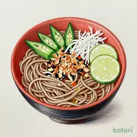 かつお節オクラすだちおろしそば (並盛)
