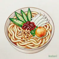 Bonito Flake, Okra, and Plum Radish Udon, Regular