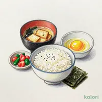 こだわり卵朝食 (並盛)