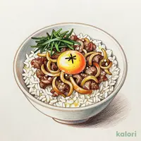 とろたま牛すき丼 (並盛)