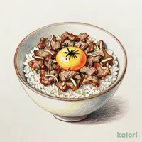 とろたま牛すき丼 (大盛)