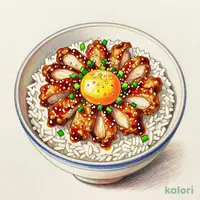 Fried Chicken and Soft-Boiled Egg Rice Bowl, Regular