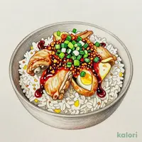 Negi-Ra Oyakodon (Chicken and Egg Bowl with Chili Oil), Large