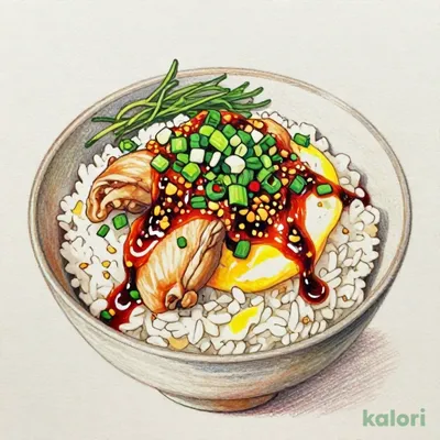 Negi-Ra Oyakodon (Chicken and Egg Bowl with Chili Oil), Small