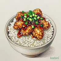 Negi-Ra Fried Chicken Rice Bowl, Small