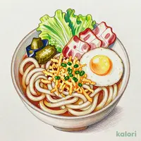 Haikara Udon with Bacon and Egg, Large