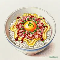 まぐろユッケ丼 (大盛)