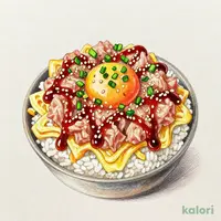 まぐろユッケ丼 (小盛)