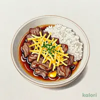 Cheese and Egg-Bound Beef Rice Bowl, Large