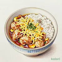 Cheese Oyakodon (Chicken and Egg Rice Bowl), Regular