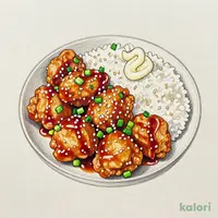 マヨ鶏から丼 (小盛)