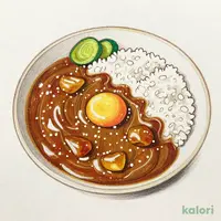 和風こだわり卵カレー (大盛)