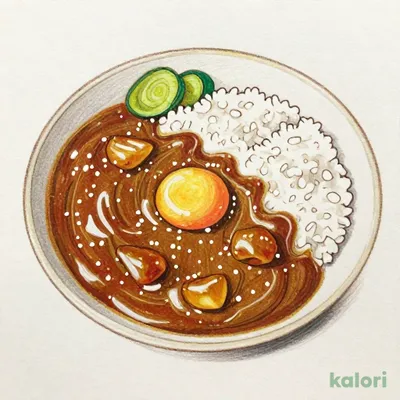 和風こだわり卵カレー (大盛)