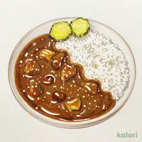 和風カレー (2倍盛)