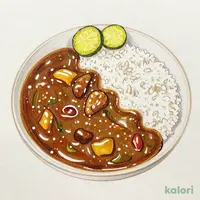 和風カレー (大盛)