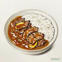和風牛あいがけカレー (並盛)