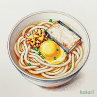 月見うどん (大盛)