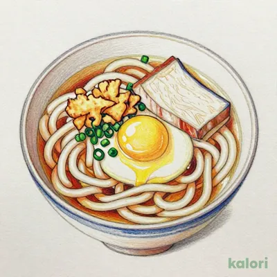Tsukimi Udon (Egg Topped), Small